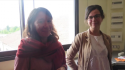 Stéphanie et Magali, stagiaires à Zéro Déchet Touraine, hier. L'une et l'autre vivent désormais sans poubelle (@ Photo NR)