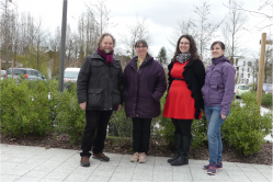 ominique, Emilie, Nicolas, Sarah : le bureau de l'association de quartier de Monconseil (@ Info-Tours.fr).