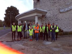 Les volontaires pour le nettoyage citoyen qui a eu lieu à Genillé le 12/10/2019